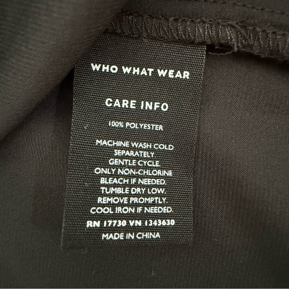 Women’s Who What Wear Ruched Turtleneck Cap Sleeve Blouse Top Size Large - Picture 12 of 14